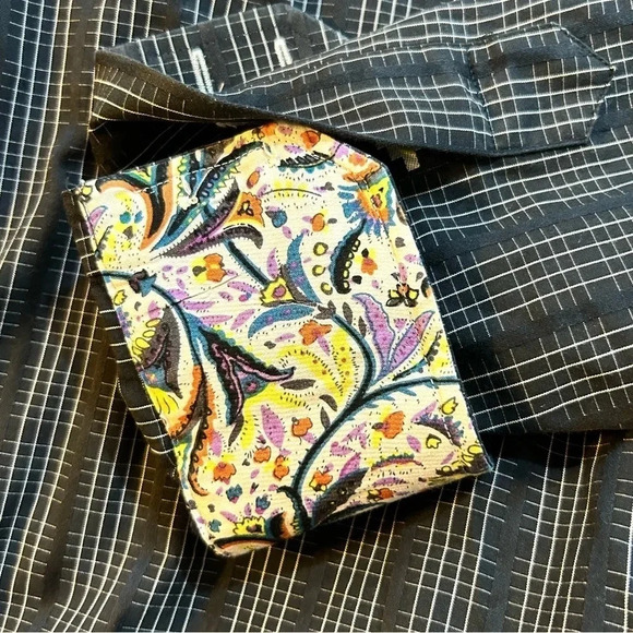 Visconti Uomo Men’s Black Stripe Long Sleeve Button Up Shirt Flip Cuff Size L - Picture 4 of 11